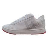 Zapatillas Court Graffik Ss White/grey/red (wyr) -big Buey-