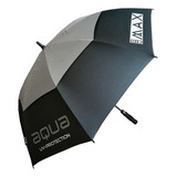 Paraguas Big Max 68 Uv50 Doble Techo Color Negro/gris Oscuro
