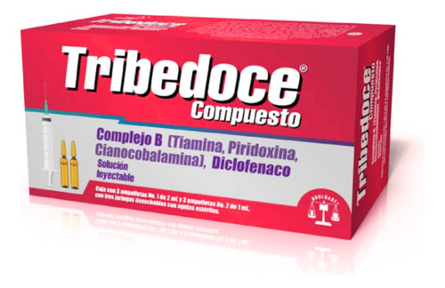 Tribedoce Compuesto Inyectable Complejo B Diclofenaco