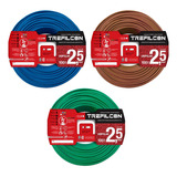 Cable Unipolar 2.5mm Trefilcon Pack X 3 Rollos De 100 Mts