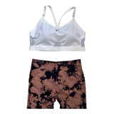 Conjunto De Top Deportivo + Calza Corta Push Up Mujer Xl!!