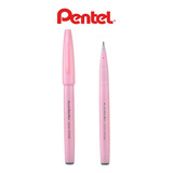 Caneta Brush Sign Pen Cor Rosa Pastel 1 Unidade Pentel Cor Da Tinta Rosa Pastel