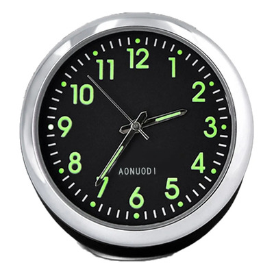 Mini Reloj De Pared Fluorescente Para Coche, Reloj De Cuarzo