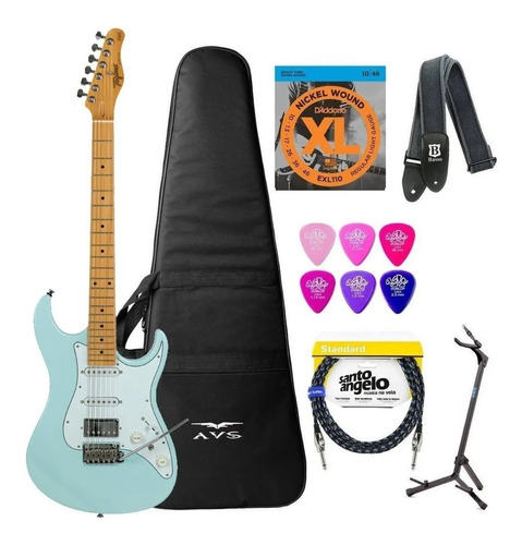 Guitarra Tagima Stella Vb Vintage Blue Azul + Kit
