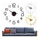 Reloj De Pared Decorativo 3d Adhesivo Para Habitación Diy