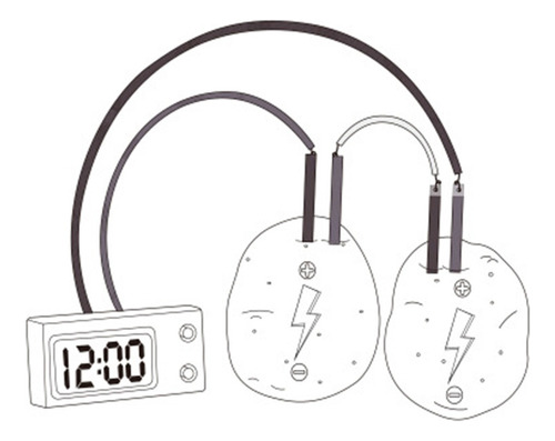 Relógio Digital Com Tela Lcd Potato Clock Diy