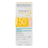 Bioderma Photoderm Nude Touch Spf50+ Mixta/grasa T.muy Claro