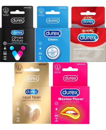 Durex 24 Preservativos Surtidos - - Unidad a $64889