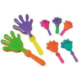 ~ 12 ~ Mano Clappers Noisemakers Favores ~ 7,5  ~ Nuevo