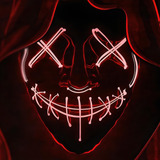 Máscara Led Neon Halloween Balada Festa Terror Cosplay Promo