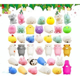 50pcs Mini Mochi Squishy Squeeze Toy Fidget Toy Kit 