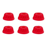 Kit 6un Forma Mini Bolo Cupcake Bolinho Muffin Silicone