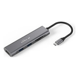 Hub Adaptador Usb-c, Usb 3.0, Hdmi 4k, Leitor Cartao Sd/tf