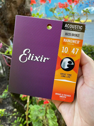 Cuerdas De Guitarra Electroacustica Elixir Bronce 010-47