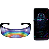 Gafas Mágicas Bluetooth Led Party Shining Glasses Shield App