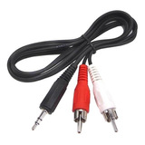 Cable Miniplug 3.5mm Plug Macho A 2 Rca Macho 1.5 Metros