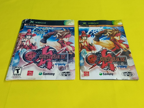 Portada Y Manual Original Guilty Gear X2 Xbox Clasico