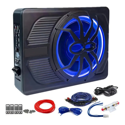 Subwoofer Amplificado 10 Pulgadas Subwoofer Inteligente Para Auto 1000w Diseño Ultrafino Con Luz Led Kit Completo De Instalación Bajos Potentes Y Sonido 3d | Envío gratis