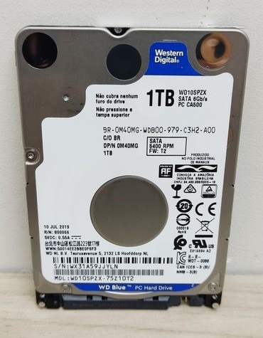 Hd Interno Western Digital Wd10spzx 1tb, 2,5' (notebook)