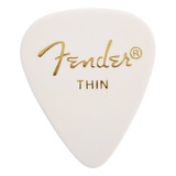 Uñetas Guitarra Y Bajo Fender Thin (delgadas) Pack De 12 