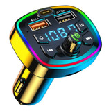 Transmisor Usb Compatible Con Bluetooth Para Coche Cargador