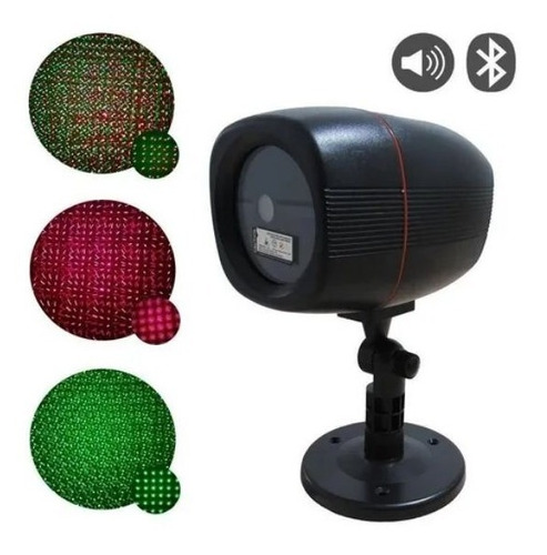 Foco Laser Estaca Lluvia + Parlante Bluetooth