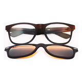 Montura Gafas Unisex + Sobrepuesto Con Filtro Uv 50% Off