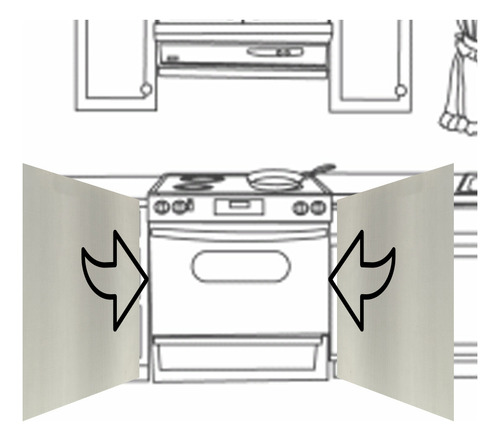 Placa Aislante Térmica Cocina Horno No Toxico 1200° 3mm Foco