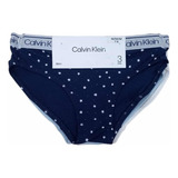 Set De 3 Calzón Bikini Calvin Klein Origina Niña Talla M 7/8