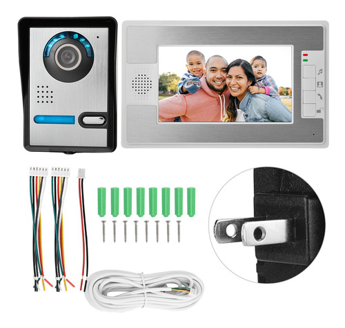 Sistema De Timbre De Seguridad, Pantalla Colorida Con Cable