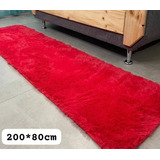 Cubre-pasillo Peluda Alfombra Peluditas De 200 X 80 Cm