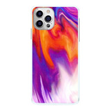 Capinha Colorida Violeta Brancae Laranja Capa De Celular