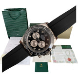  Reloj Rolex Daytona Automatico Caucho Negro 40mm Zafiro