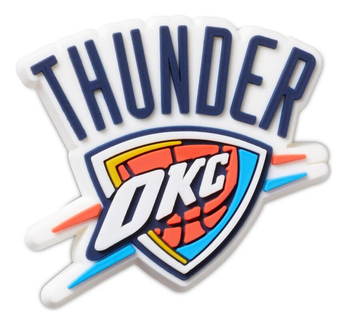 Jibbitz Nba Okc Thunder Logo Unico - Tamanho Un