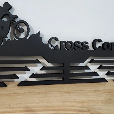 Medallero Deportivo Mtb Portamedallas Ciclismo Crosscountry Color Negro