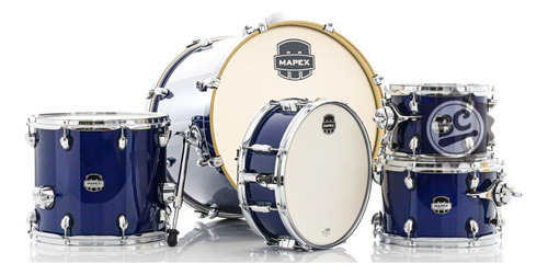 Bateria Mapex Mars Maple Midnight Blue 20,10,12,14 (shellpac