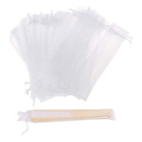 50 Pc Bolsas De Organza Para Abanicos 6 X 27cm Blanco/mezcla