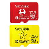 Cartão De Memória 256+128gb Nintendo Switch Sandisk Microsd