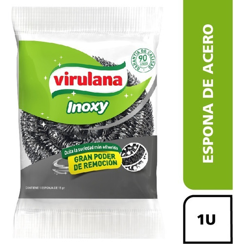 Virulana Inoxy Esponja De Acero X 1 Un.