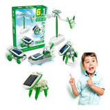 Robot Solar 6 En 1 , Robot Educativo Para Niños Armable B13