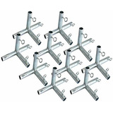 Gazebo -  Buildline 10pc - 4 Way Flat Edge Connector Joiner 