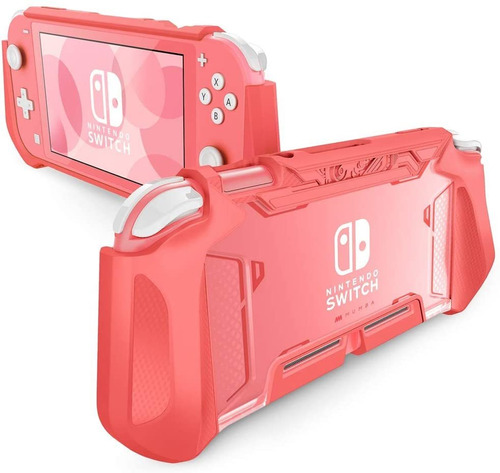 Estuche Para Nintendo Switch Lite Consola Versión 2019 Coral