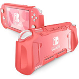 Estuche Para Nintendo Switch Lite Consola Versión 2019 Coral