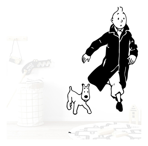 Vinilos Adhesivos Sticker Tintin 50x75cms Varios Diseños