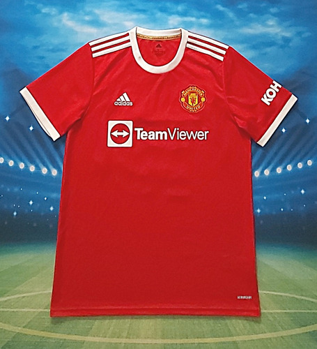 Camisa Manchester United 2021 B. Fernandes - Unif 1 Home