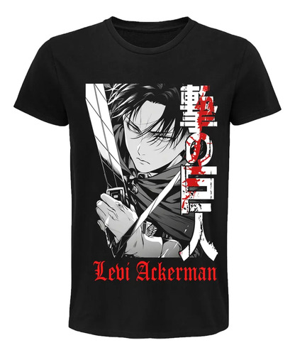 Playera Levi Ackerman Shingeki No Kyojin Anime Manga