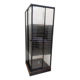 Shower Door Con Receptaculo 90x90x191 Cms Black / Dechaus