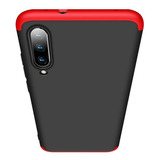 Carcasa Para Xiaomi Mi A3 Atigolpe Ultra Slim Gkk Tecnostrik Color Roja / Negro