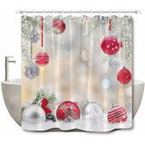 Lb Cortinas De Ducha Navideñas Para Baño Cortina De Ducha 