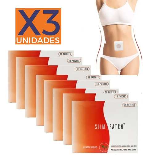 Pack 30 Parches Reductor Adelgazantes Slim Patch Reductores